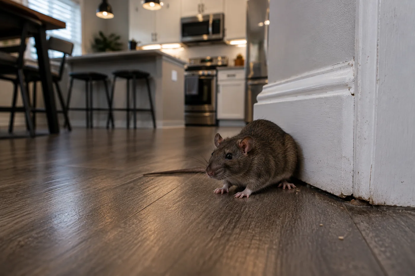 Brown rat, a common household rodent